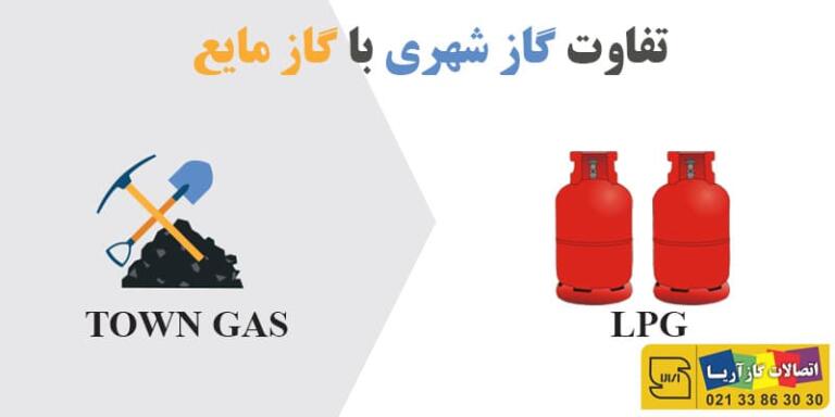 تفاوت گاز شهری با گاز مایع